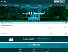 Tablet Screenshot of predictit.org